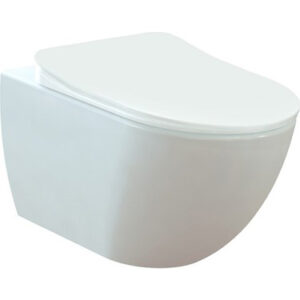 Plaque Tout-en-un Kit V1 : Lavita prétexte Élément Chromé abattant de WC avec descente automatique Soft Close bord sans réservoir WC mural 